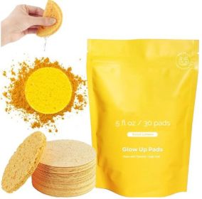 Curcuma Acid Facial Pad For Daily Cleaning Exfoliation Gentle Skin Care And Hydration Ginger Facial Pad (size: 40PCS-Pink-Dry)