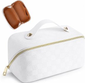 Expandable Makeup Bag (Color: White)