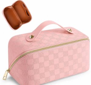Expandable Makeup Bag (Color: Pink)