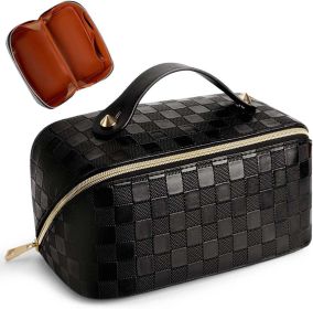 Expandable Makeup Bag (Color: Black)
